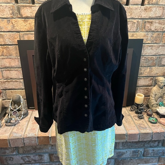 Live a Little Jackets & Blazers - Black Corduroy Jacket